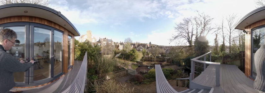 360 Video of a garden office