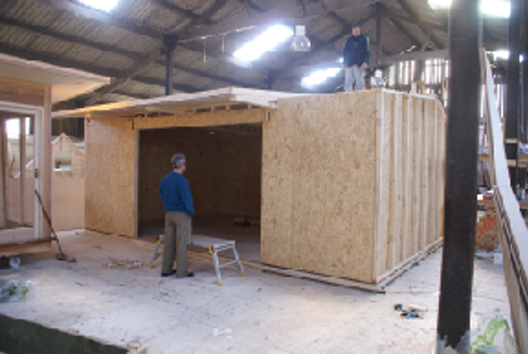 Large Sound Proofed Garden Room Under Construction Case Study 04